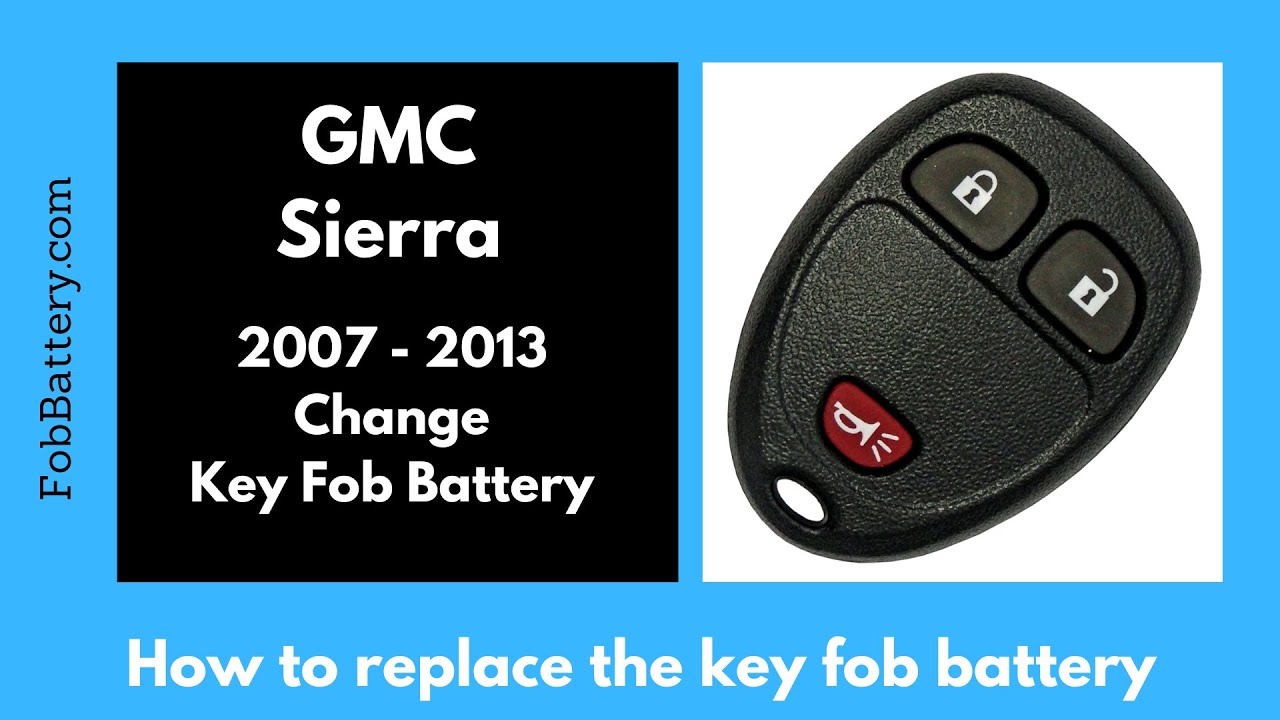 How to Replace the Battery in Your GMC Sierra Key Fob (2007 - 2013)