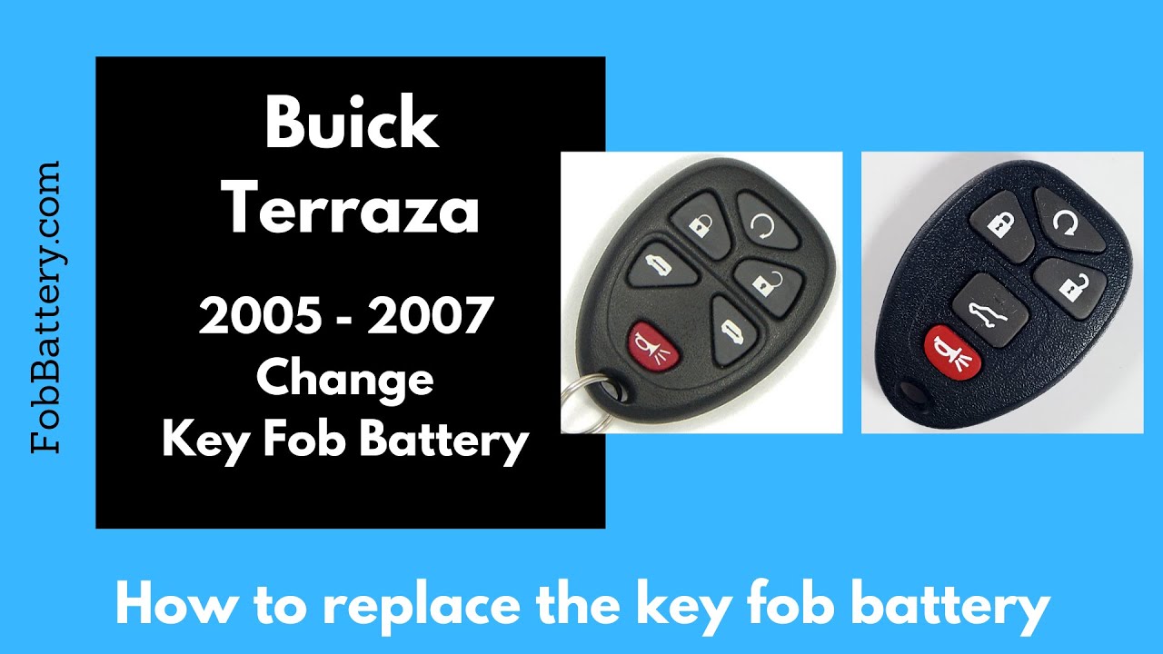 How to Replace the Battery in Your Buick Terraza Key Fob (2005-2007)