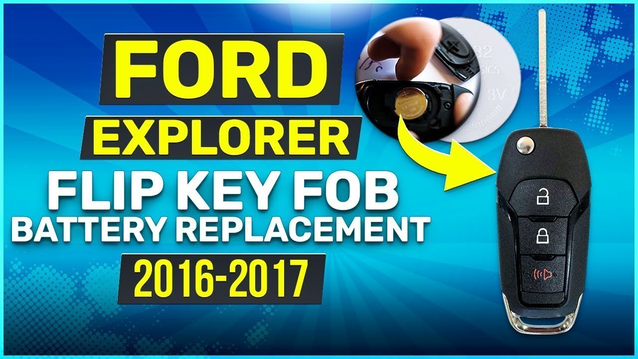 How to Replace the Battery in a 2016-2017 Ford Explorer Flip Key Fob