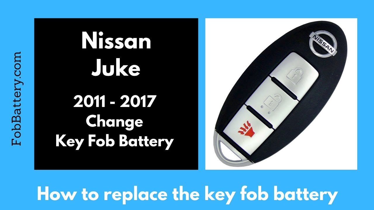 Nissan Juke Key Fob Battery Replacement (2011 - 2017)