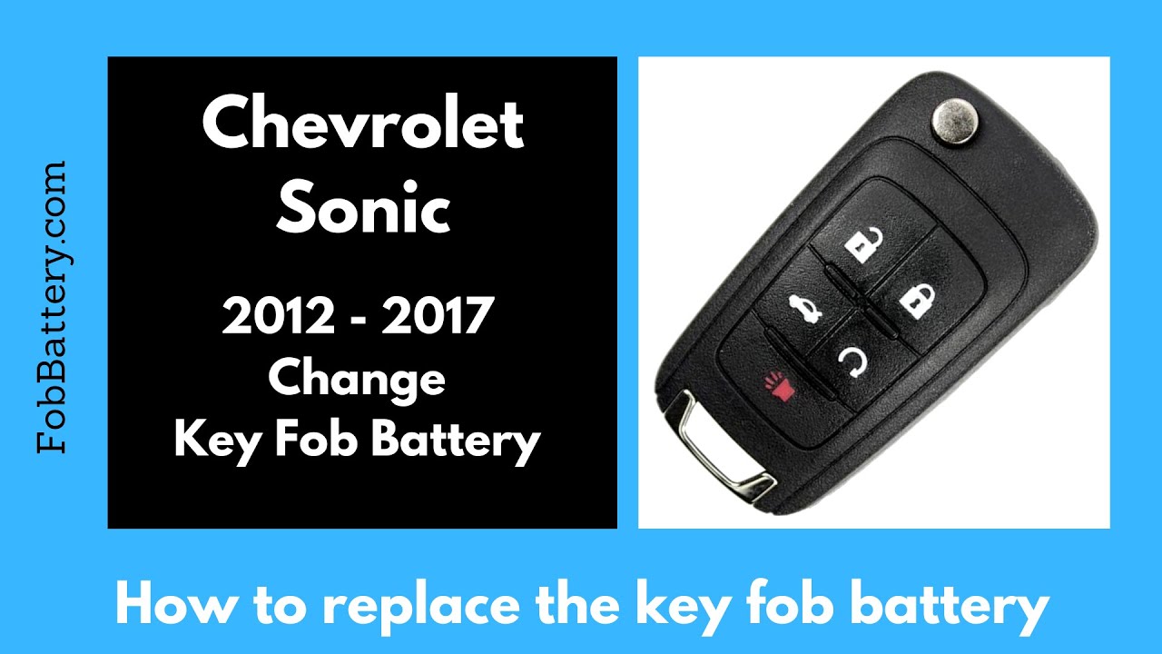 How to Replace the Battery in Your Chevrolet Sonic Key Fob (2012-2017)
