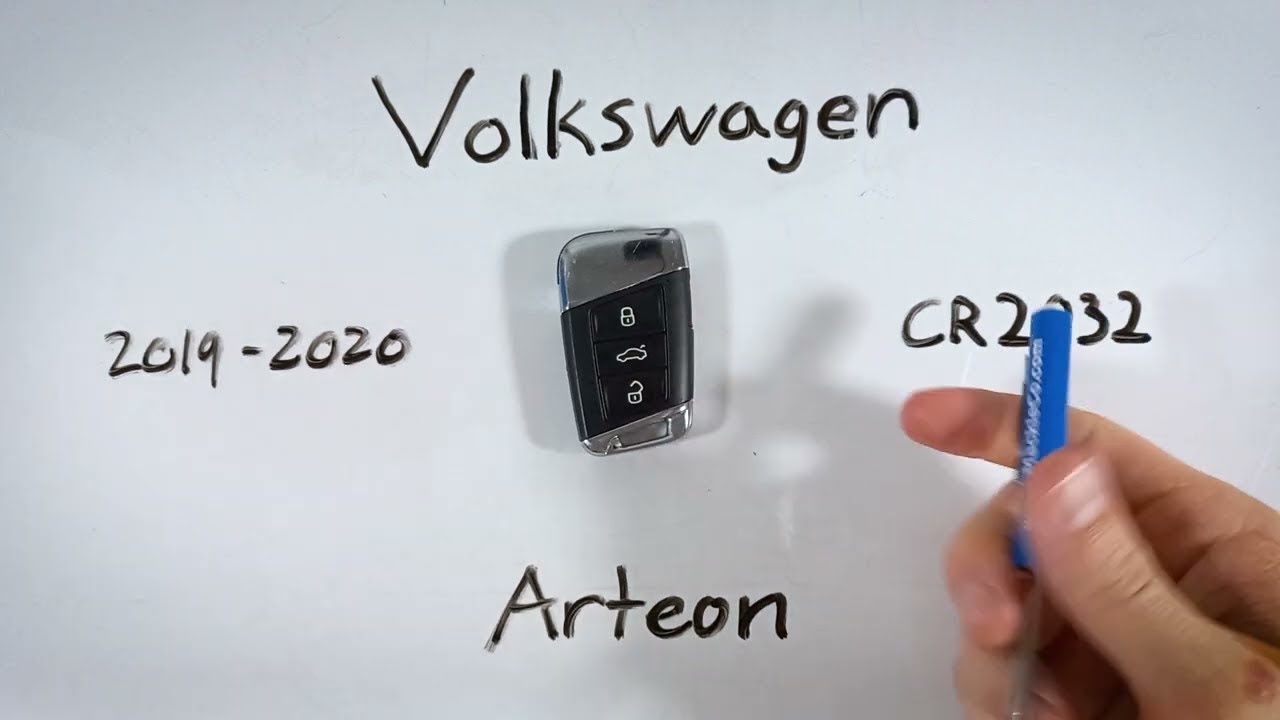 How to Replace the Battery in a Volkswagen Arteon Key Fob (2019-2020)