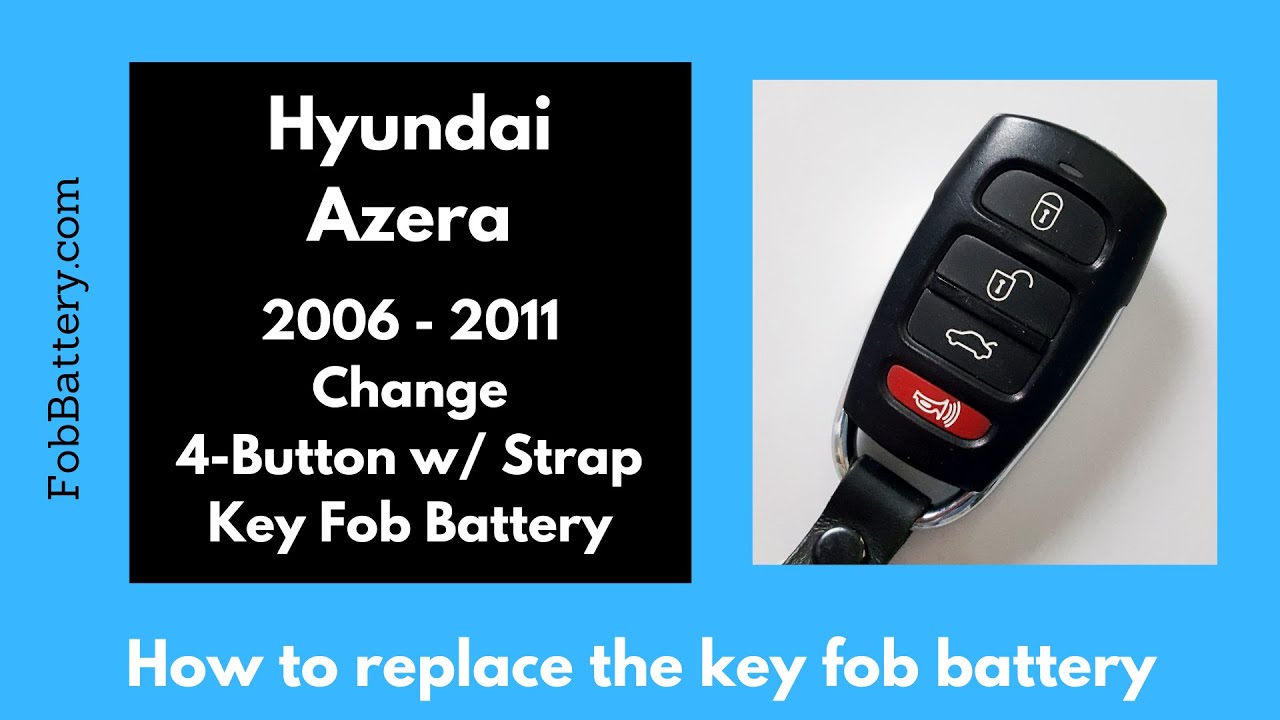 How to Replace the Battery in a Hyundai Azera Key Fob (2006 – 2011)
