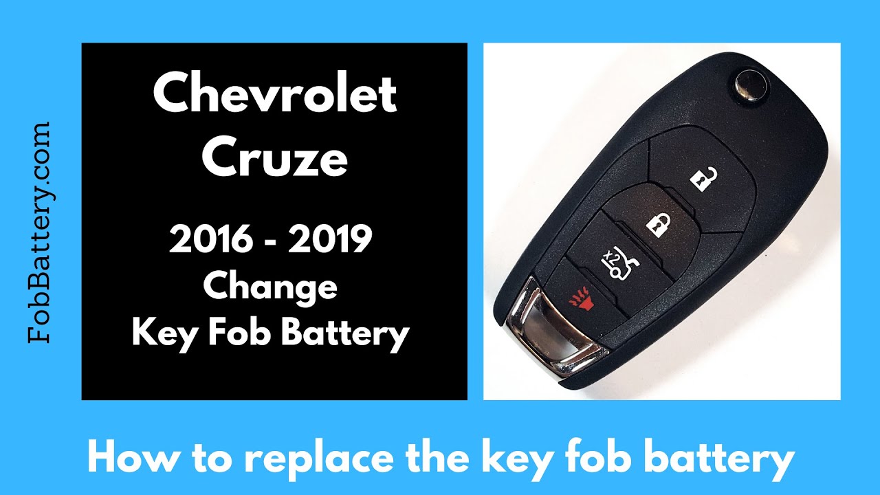 How to Replace the Battery in Your Chevrolet Cruze Key Fob (2016-2019)