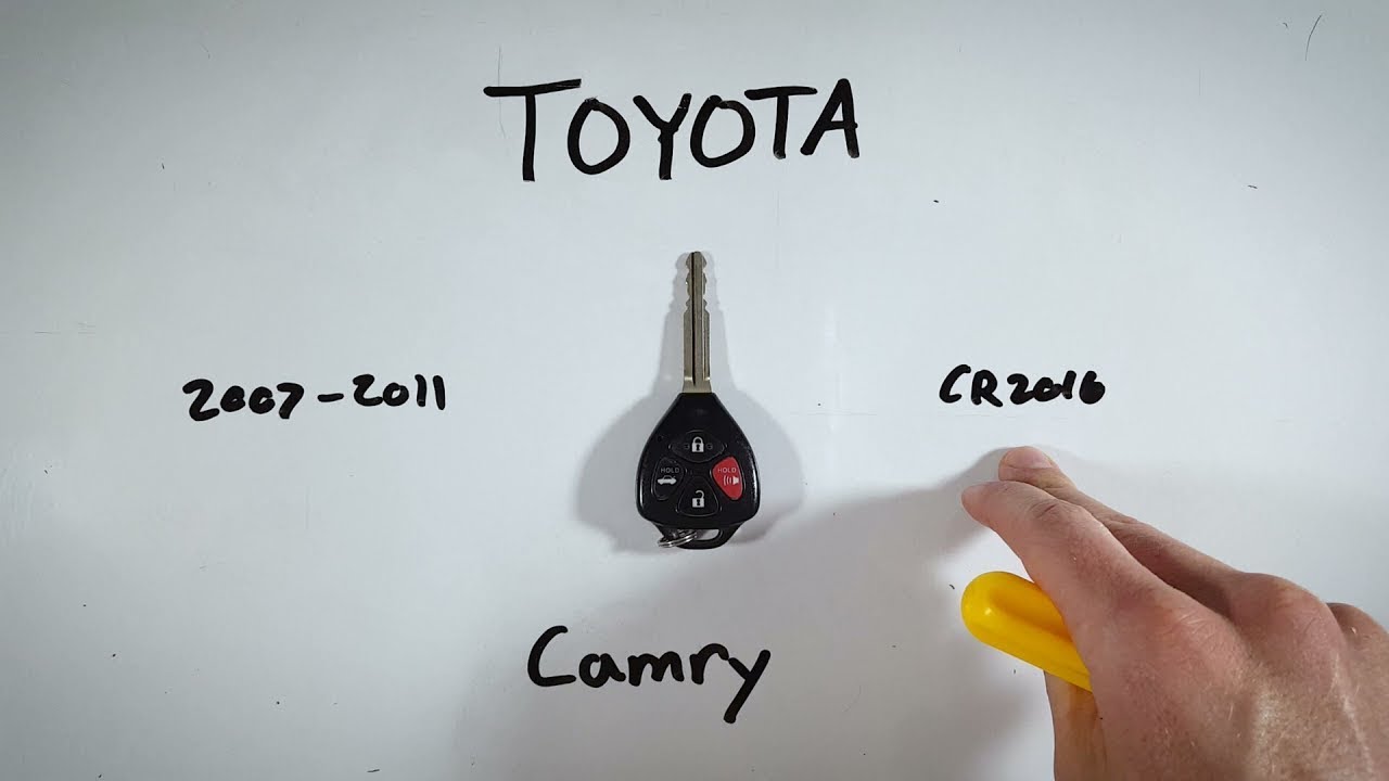 Toyota Camry Key Fob Battery Replacement (2007 – 2011)