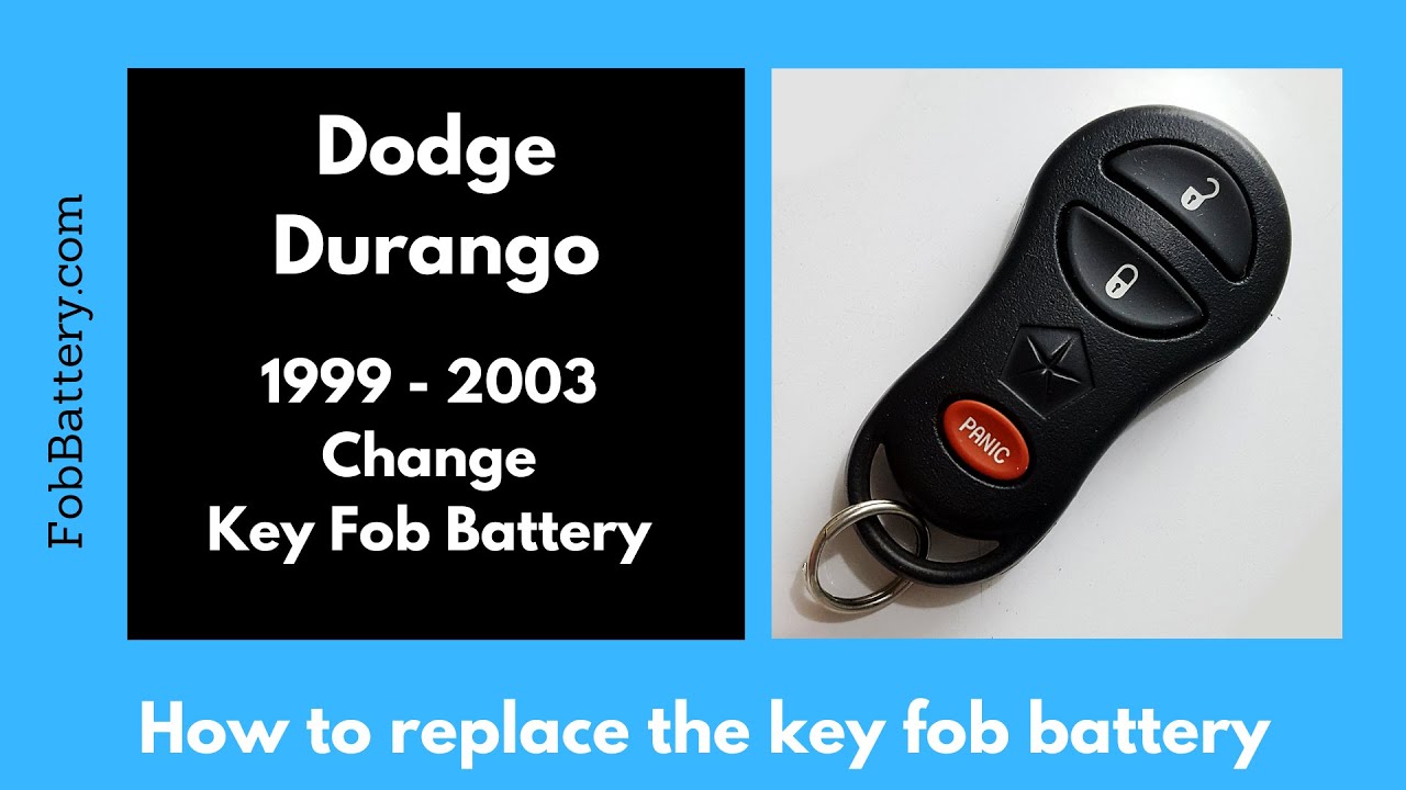 Dodge Durango Key Fob Battery Replacement (1999 – 2003)