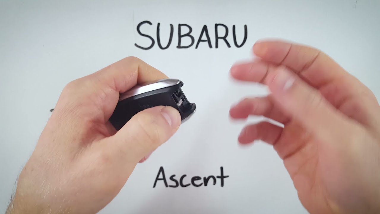 Subaru Ascent Key Fob Battery Replacement Guide
