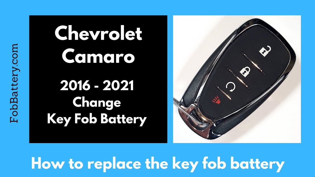 Chevrolet Camaro Key Fob Battery Replacement (2016 – 2021)