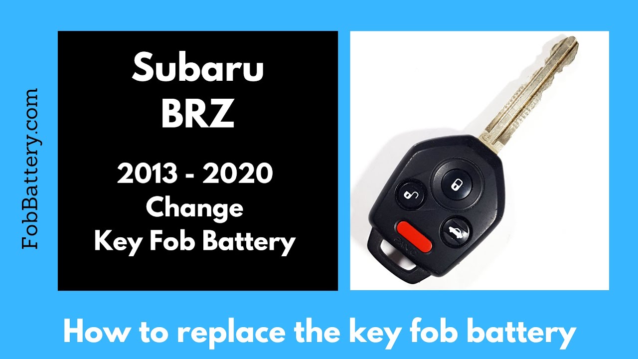 How to Replace the Battery in a Subaru BRZ Key Fob (2013-2020)