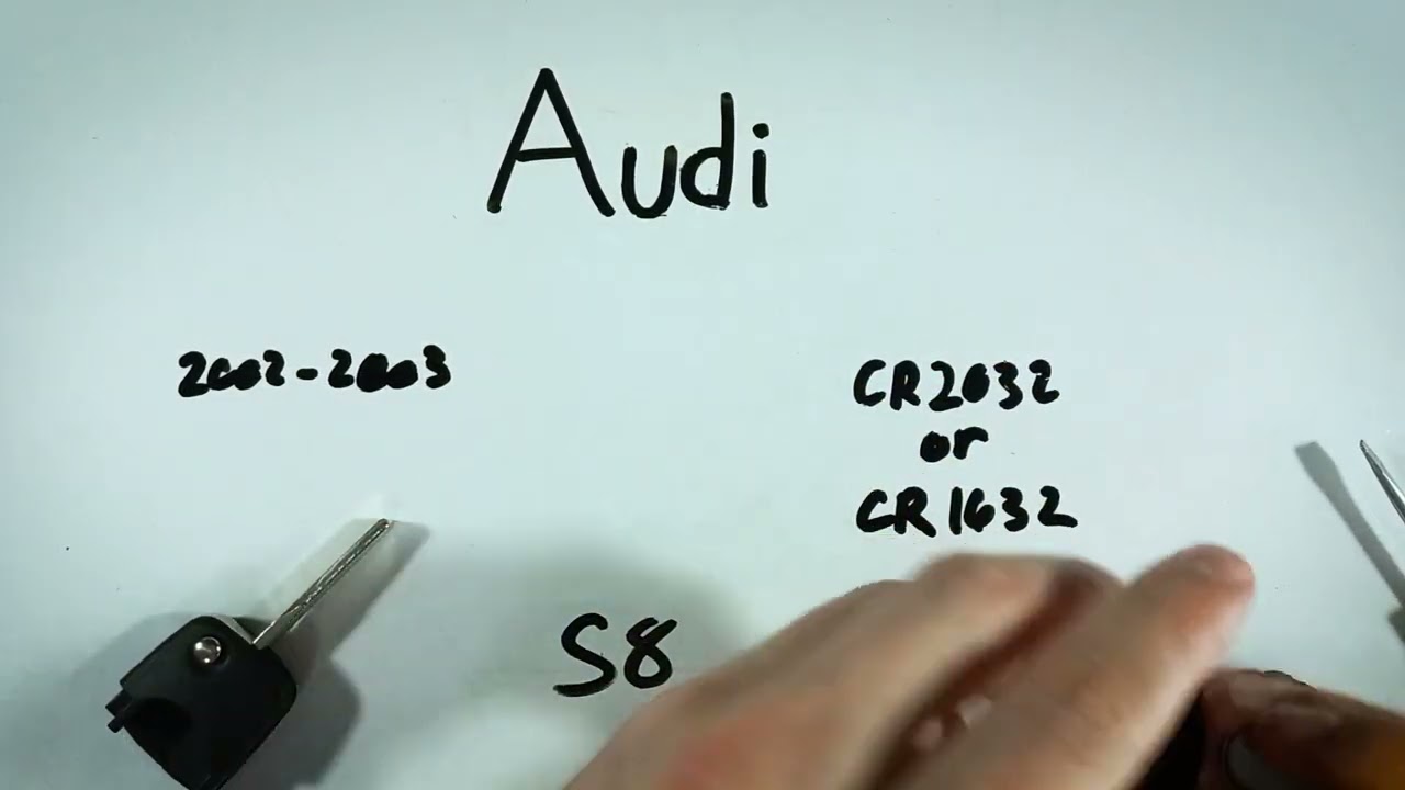 Audi S8 Key Fob Battery Replacement Guide (2002 - 2003)