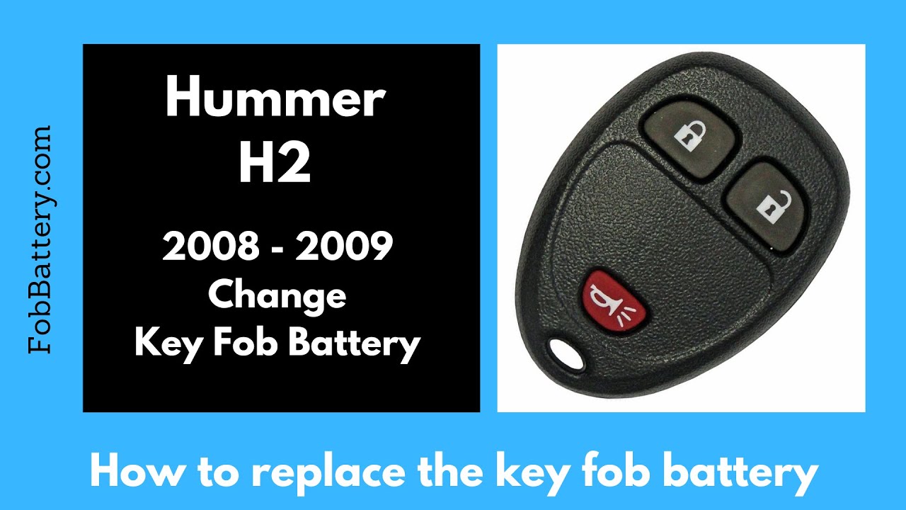 Hummer H2 Key Fob Battery Replacement Guide (2008 – 2009)