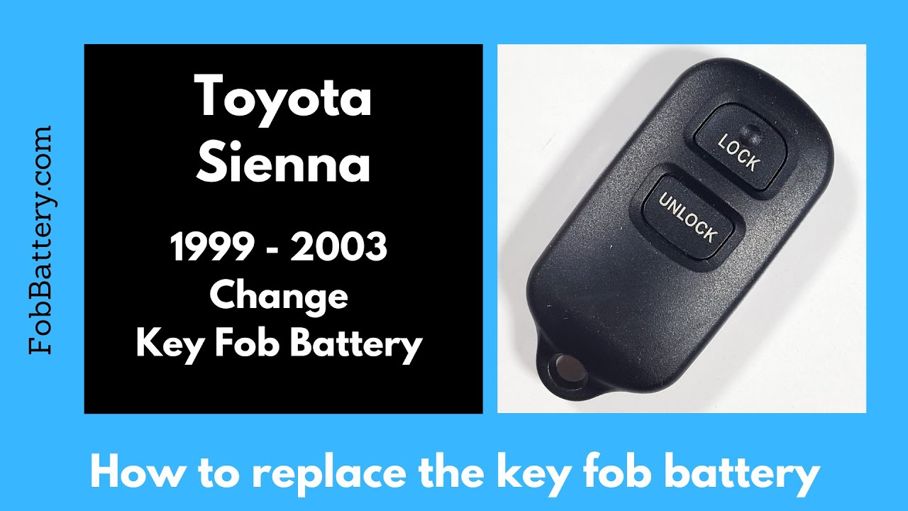 How to Replace the Battery in a Toyota Sienna Key Fob (1999-2003)