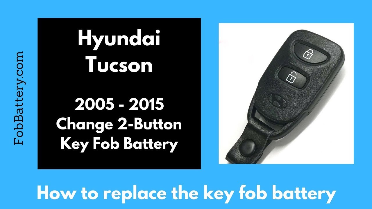 How to Replace the Hyundai Tucson Key Fob Battery (2005-2015)