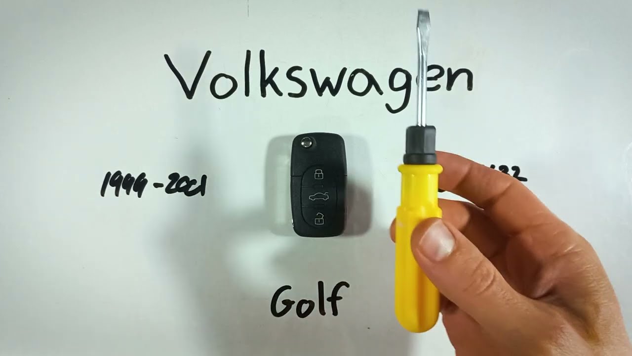 How to Replace the Battery in Your Volkswagen Golf Key Fob (1999 - 2001)