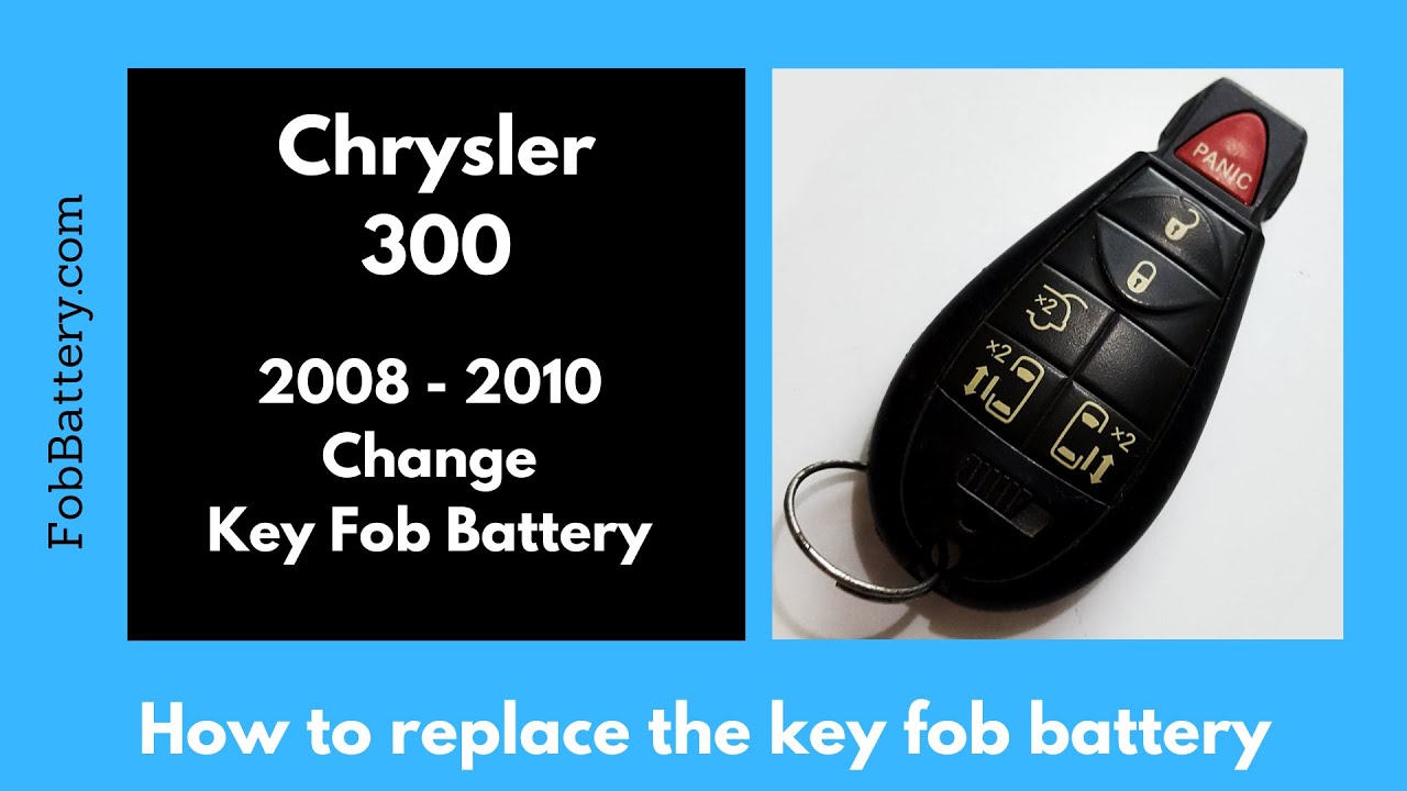 How to Replace the Battery in a Chrysler 300 Key Fob (2008 - 2010)
