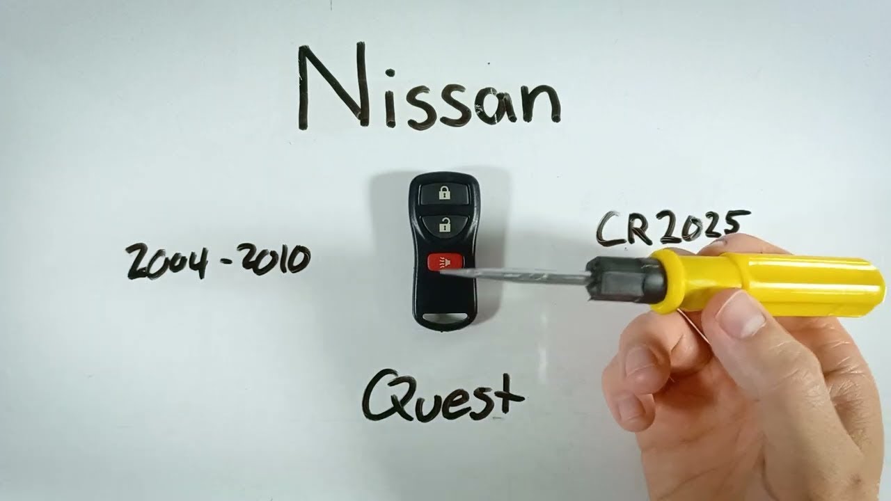 How to Replace the Battery in Your Nissan Quest Key Fob (2004 - 2010)