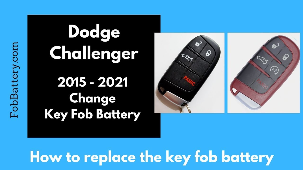 Dodge Challenger Key Fob Battery Replacement Guide