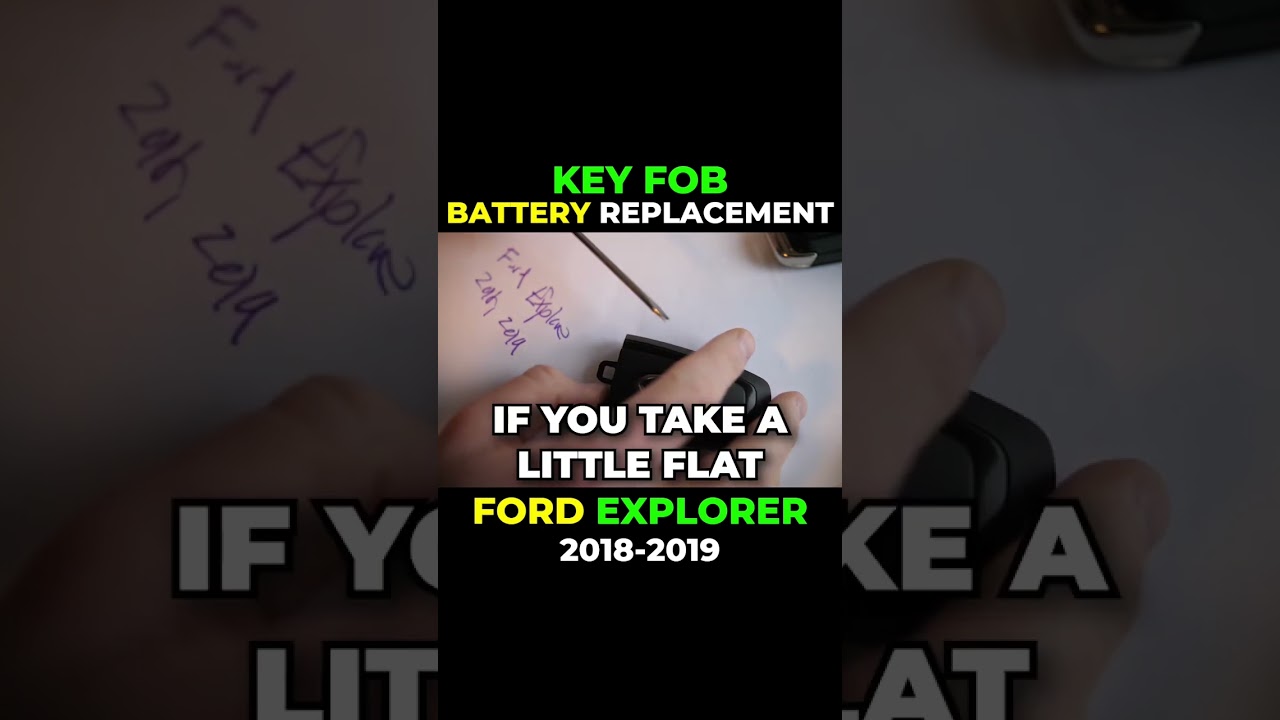 DIY Ford Explorer Key Fob Battery Replacement Guide