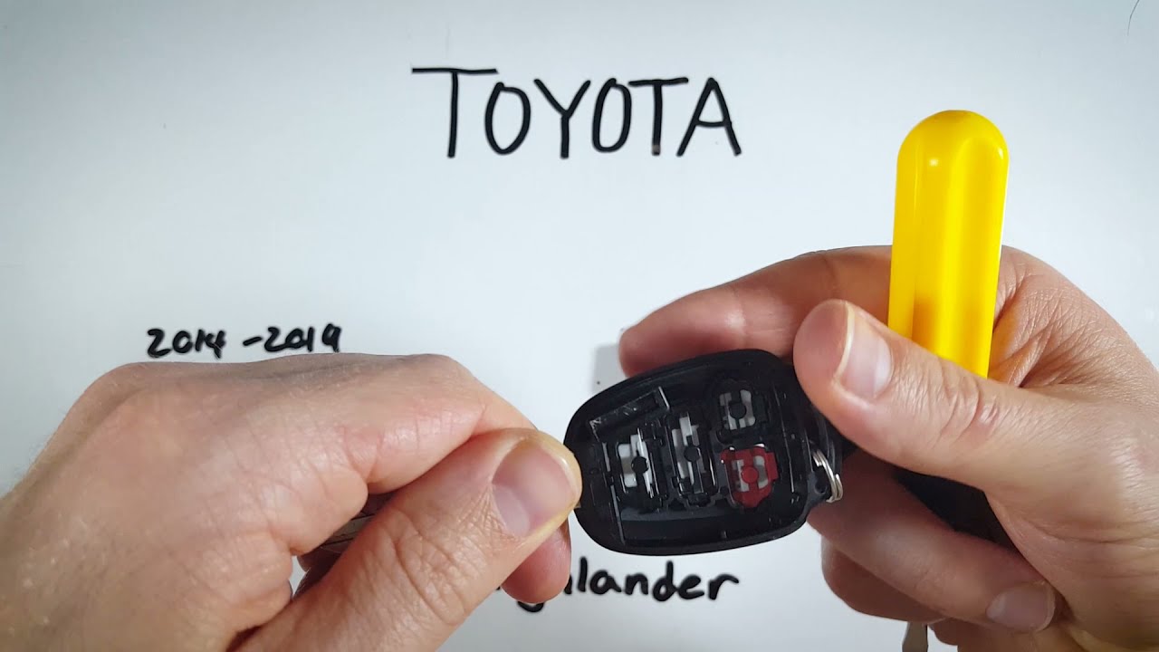 How to Replace the Battery in Your Toyota Highlander Key Fob (2014 - 2019)
