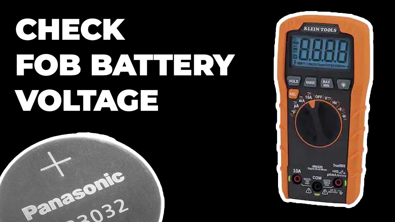 How to Measure Your Car Key Fob Battery with a Multimeter