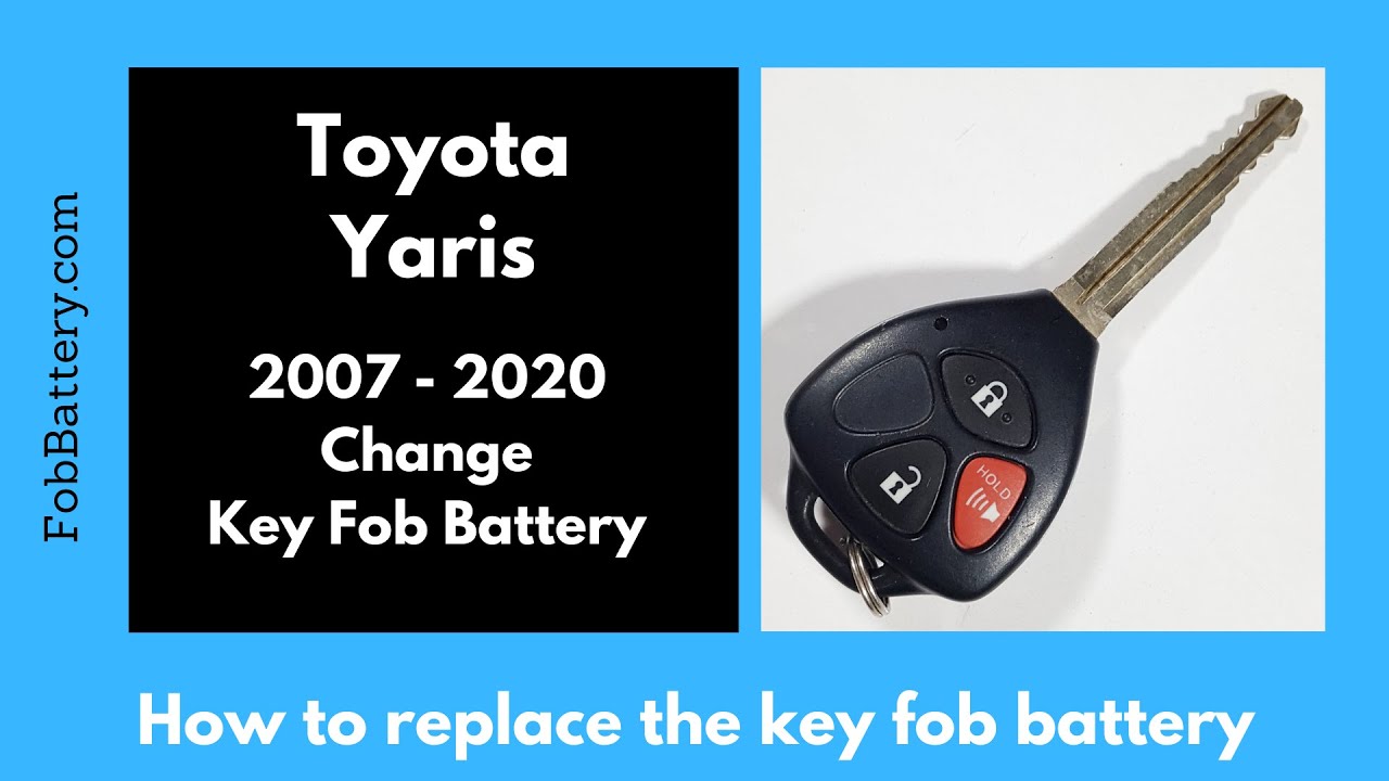 How to Replace the Battery in Your Toyota Yaris Key Fob (2007-2020)