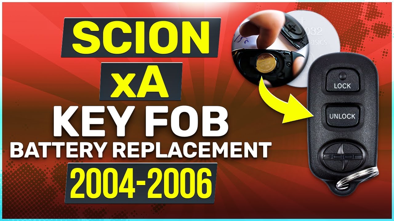 How to Replace the Battery in a Scion xA Key Fob (2004-2006)
