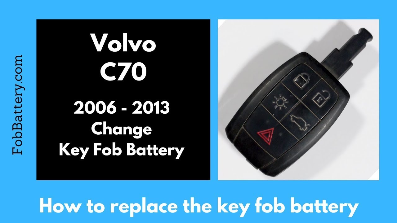 How to Replace the Battery in a Volvo C70 Key Fob (2006 - 2013)