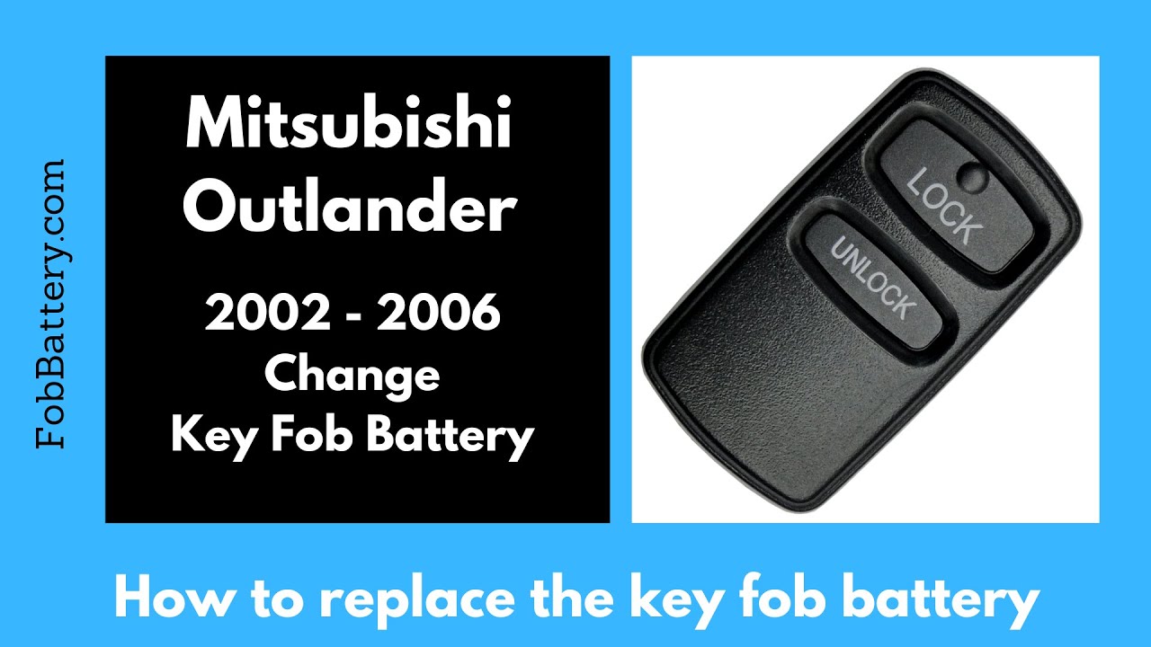 Mitsubishi Outlander Key Fob Battery Replacement (2002 – 2006)
