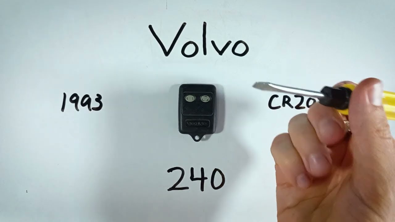 How to Replace the Battery in Your Volvo 240 Key Fob (1993)