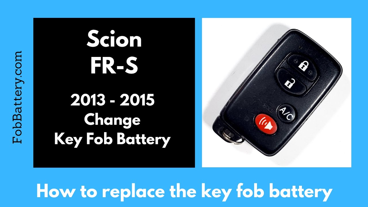 Scion FR-S Key Fob Battery Replacement Guide (2013 – 2015)