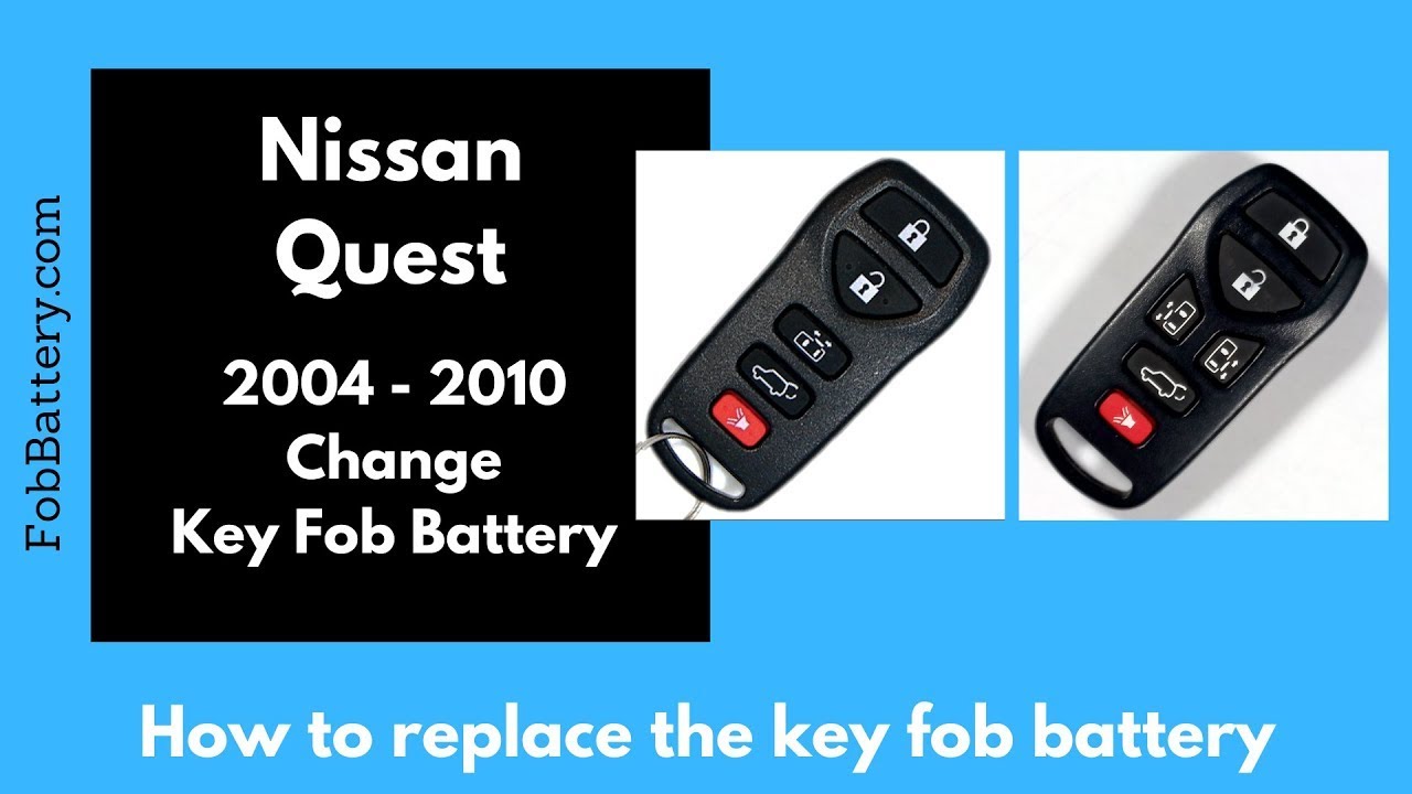 Nissan Quest Key Fob Battery Replacement (2004 – 2010)
