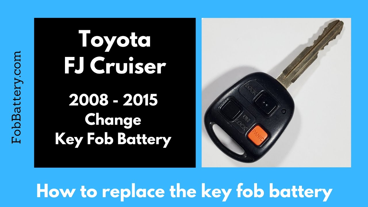 How to Replace the Battery in a Toyota FJ Cruiser Key Fob (2008-2015)