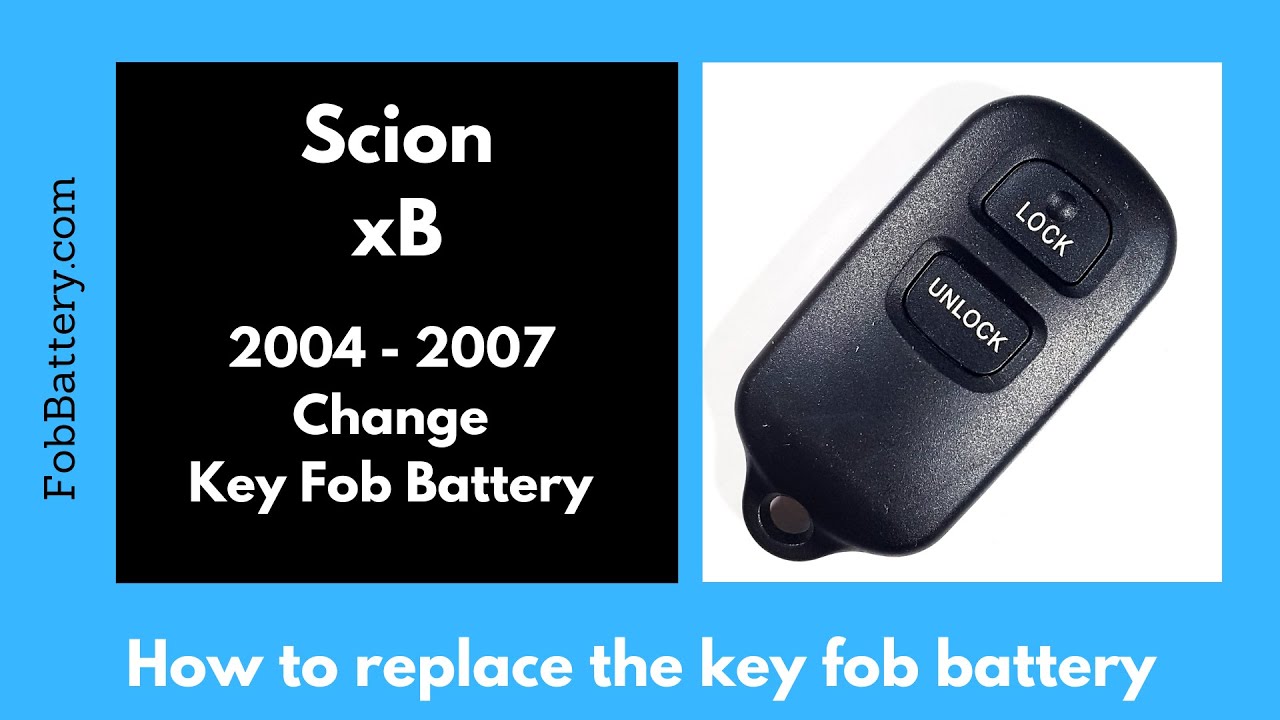 How to Replace the Battery in a Scion xB Key Fob (2004 – 2007)