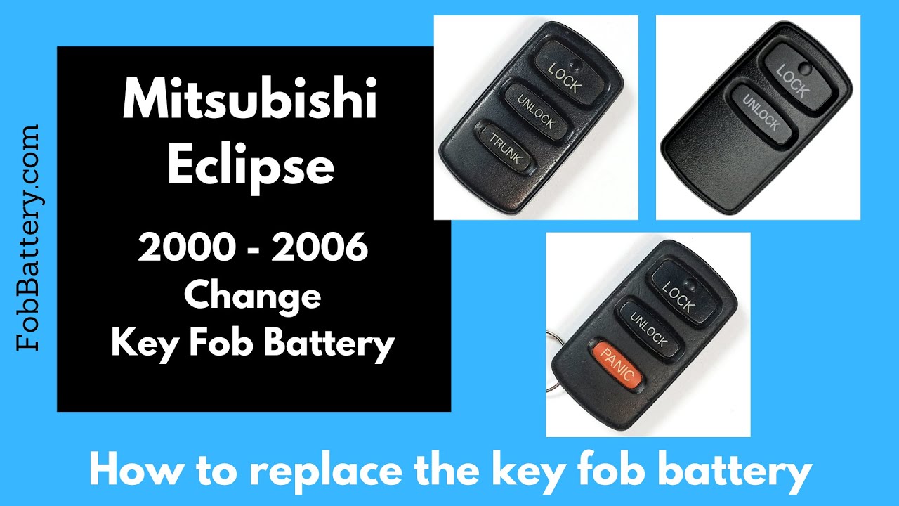 How to Replace the Battery in a Mitsubishi Eclipse Key Fob (2000 – 2006)