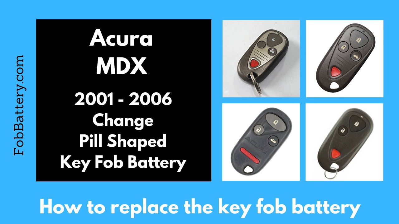 How to Replace the Battery in an Acura MDX Key Fob (2001-2006)