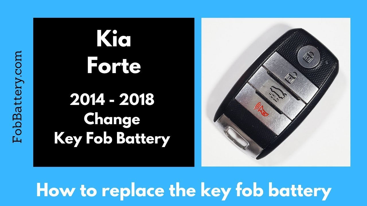 Kia Forte Key Fob Battery Replacement Guide (2014 - 2018)